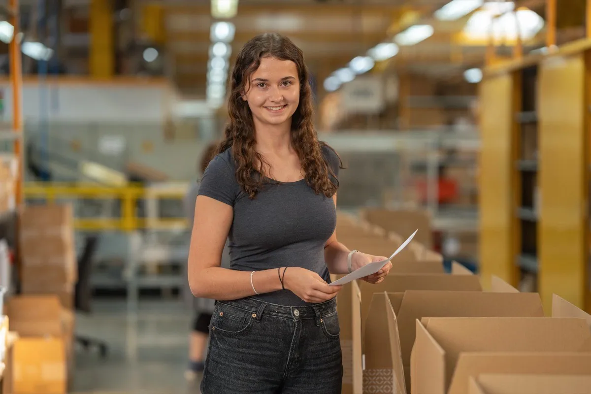 Logistik Lager Team Fotografie
